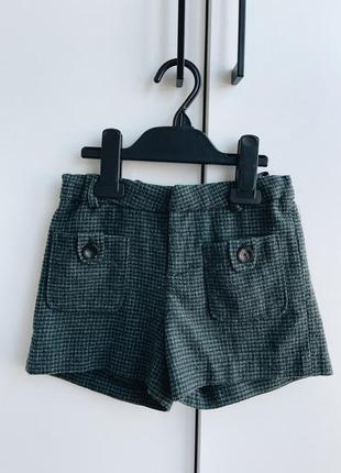 Теплі шорти zara, утеплені шортики зара, 122 , 6 -7 років
