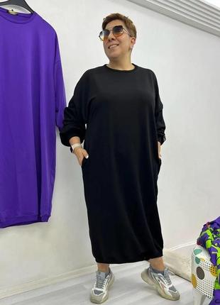 Шикарна довга сукня туніка двонитка туреччина 🇹🇷 люкс якість