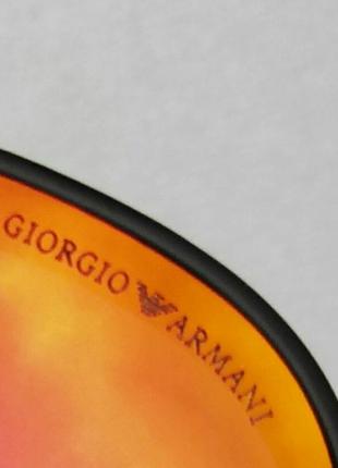 Giorgio armani очки капли унисекс солнцезащитные оранжевые зеркальные9 фото