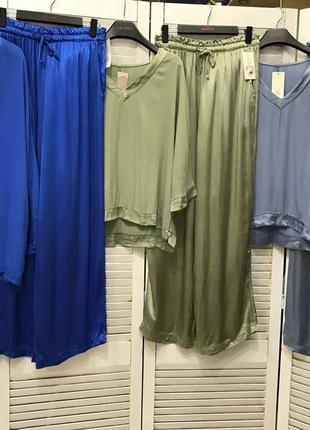 Костюм италия 🇮🇹 оверсайз вискоза люкс качество4 фото