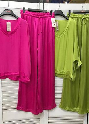 Костюм италия 🇮🇹 оверсайз вискоза люкс качество3 фото