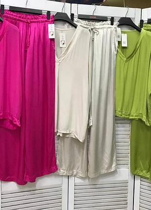 Костюм италия 🇮🇹 оверсайз вискоза люкс качество