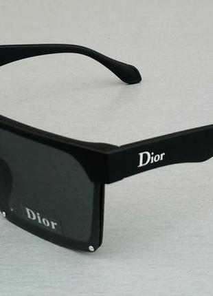 Очки в стиле christian dior унисекс солнцезащитные черные1 фото