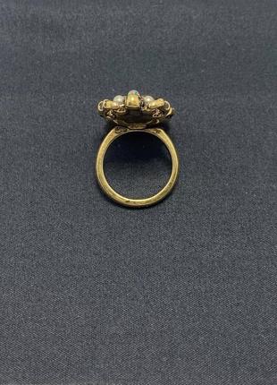 Женское кольцо / перстень насекомое жук oxa золотистое  (17)6 фото