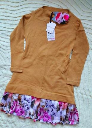 Платье monnalisa трикотаж 10 лет новенькое с биркой, люкс бренд