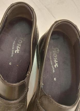 Кожаные брендовые туфли sioux р. 42 (27 см)8 фото