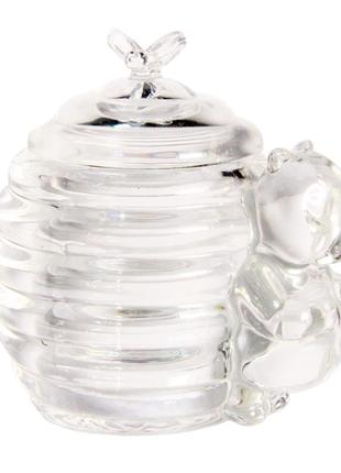 Сахарница-медовница стеклянная "пчелка"