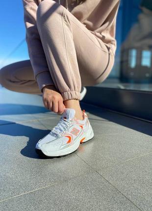 Кроссовки new balance 530 silver peach white a+5 фото