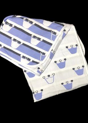 Плед двухсторонній "crown", муслін, 110*110 см (пледи)