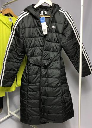 Пальто пуховик adidas новый оригинал premium hk5253 черный slim fit4 фото