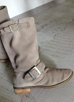 Замшеві чоботи 37р.