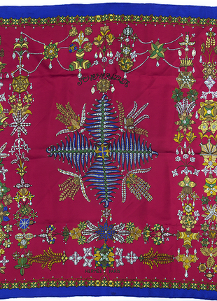 Шелковый винтажный платок каре hermes h. d'origny scheherazade 1985 г /3784/