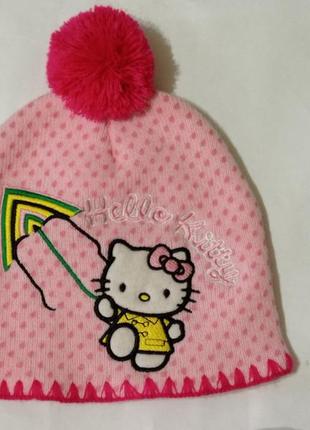 Шапка фирма hello kitty на 6-12 мес на 80 см1 фото