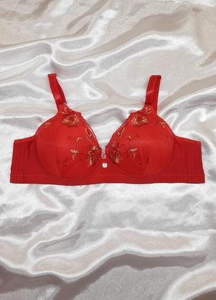 Идеальный красный яркий винтажный сексуальный секси бюстгальтер лифчик с мягкими паролоновыми чашками без косточек чашка в