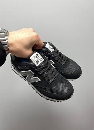 Кроссовки женские new balance 574 «black»2 фото