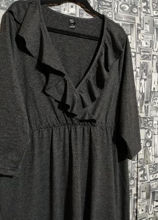 Новое трикотажное миди платье с высокой талией от shein.3 фото