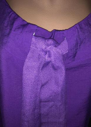 Крутая стильная туника/платье с рюшами насыщенно фиолетовый цвет. бренд vero moda7 фото