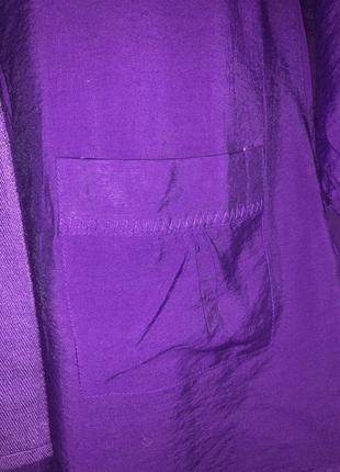 Крутая стильная туника/платье с рюшами насыщенно фиолетовый цвет. бренд vero moda10 фото