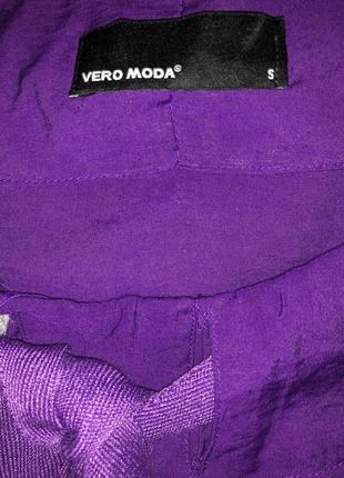 Крутая стильная туника/платье с рюшами насыщенно фиолетовый цвет. бренд vero moda9 фото