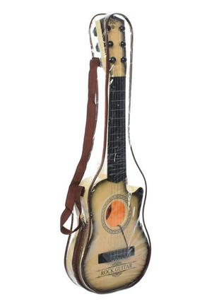 Игрушечная гитара 180a14 пластиковая 54 см (бежевый)