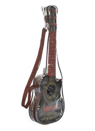 Игрушечная гитара 180a14 пластиковая 54 см (темно-коричневый)1 фото