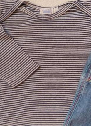 Комплект набор комбинезон шорты, футболка, реглан лонгслив на 3-6 месяцев4 фото