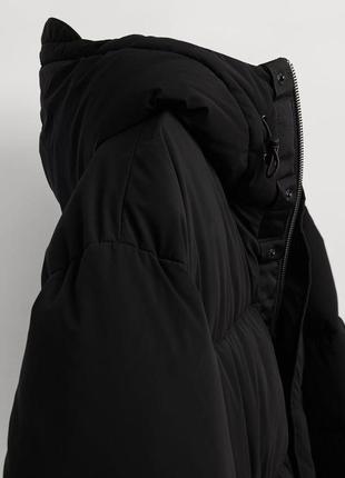 1, теплая черная мужская зимняя длинная  куртка парка zara  размер xl4 фото