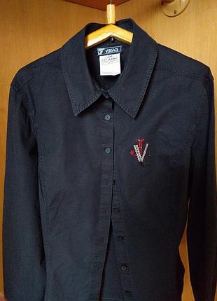 Женская рубашка, котон-стреч, люкс бренд, versace jeans couture