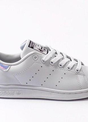 Стильные кожаные женские кеды adidas stan smith в белом цвете /весна/лето/осень😍9 фото