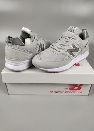 Мужские кроссовки new balance 574 sport light gray10 фото