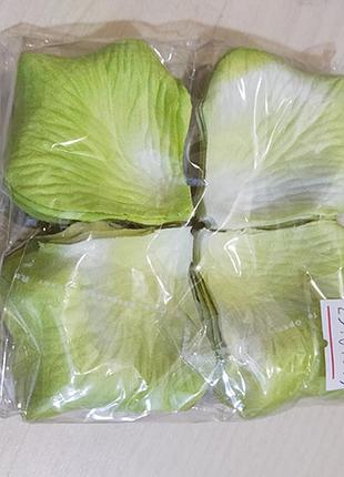 Пелюстки троянд жовто-салатовий / пелюстки троянд жовто-салатовий 5x4x1 см