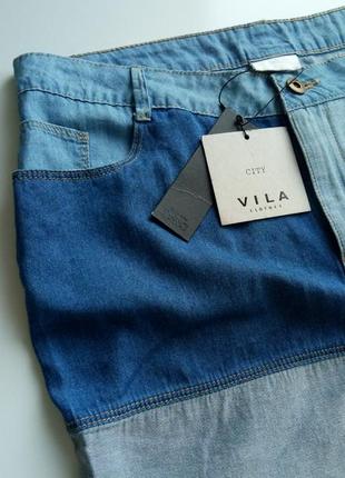 Легкая летняя тонкая джинсовая коттоновая юбка мини4 фото