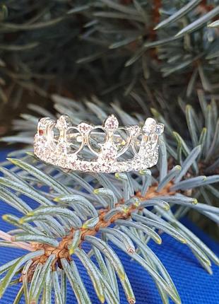 Кольцо корона из серебра2 фото