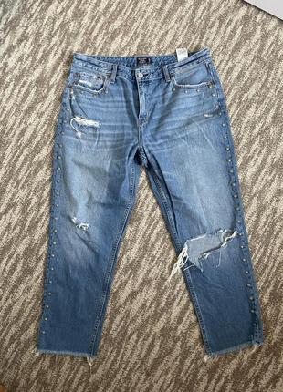 Рваные джинсы мом 50 размер1 фото