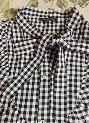 Фирменная шикарная рубашка блуза в клетку limited collection5 фото
