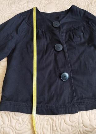 Черный хлопковый женский укороченный пиджак болеро накидка bonprix 3410 фото