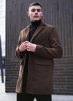 Чоловіче пальто кашемірове 5 кольорів, s-xl розміри1 фото
