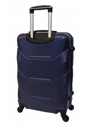 Дорожный чемодан на колесах 2019 маленький темно-синий2 фото