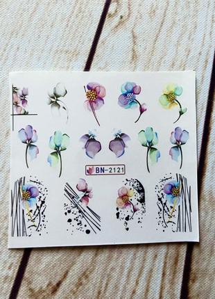 Слайдеры наклейки для дизайна ногтей