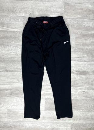 Slazenger чёрные спортивные штаны трикотажные оригинал 170 cm