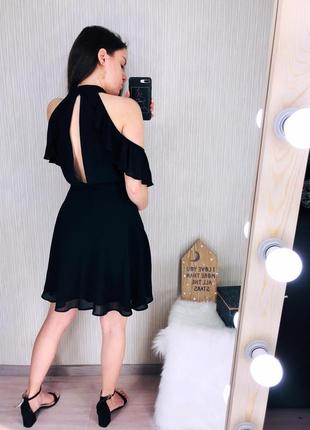 🖤невероятное черное платье с рюшами из премиум-коллекции h&m4 фото