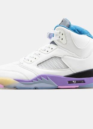 Мужские высокие кожаные кроссовки nike air jordan 5 x dj khaled#найк10 фото