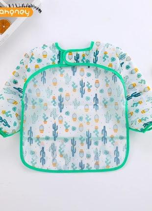 Нагрудник с рукавами - нарукавники - фартук - для прикорма