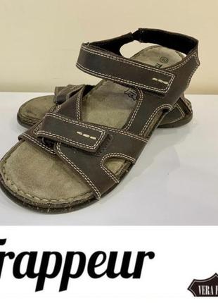 Сандалии кожаные trappeur mens sandals 40/25,5 оригінал