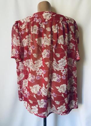 Красивая легкая блузка летняя на пуговицах большой размер sonex3 фото