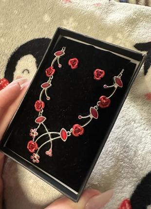 Сережки и колье