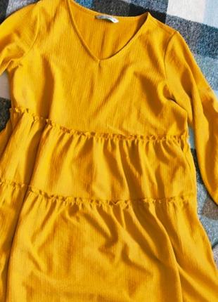 Сукня babydoll lc waikiki гірчична