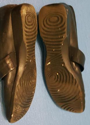 Кожаные черные туфли josef seibel, мокасины, балетки5 фото