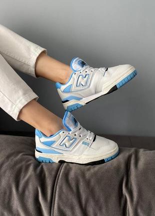 Кросівки жіночі весна-літо, new balance 550 white blue, женские кроссовки весна-осень нью беленс