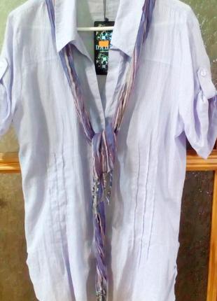 Нова блузка сорочка турція на наш 48-50-52 р